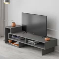Έπιπλο τηλεόρασης Tetra Megapap χρώμα γκρι ρετρό 136,7x40x42εκ.