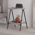 Τραπεζάκι βοηθητικό Essel Megapap χρώμα ανοιχτή μόκα 35x35x42εκ.