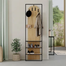 Έπιπλο εισόδου Archy Megapap χρώμα sapphire oak 53x31,7x180εκ.