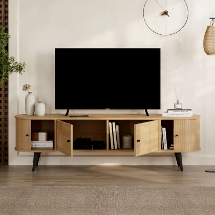 Έπιπλο τηλεόρασης Gentle Megapap χρώμα sapphire oak 180x40x52εκ. Έπιπλο τηλεόρασης Gentle Megapap χρώμα sapphire oak 180x40x52εκ.