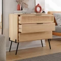 Συρταριέρα Naive Megapap χρώμα sapphire oak 93,1x40x83,1εκ.