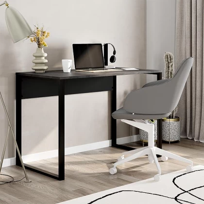 Γραφείο εργασίας Inna Megapap χρώμα γκρι ρετρό - silky black 110x60x75εκ. Γραφείο εργασίας Inna Megapap χρώμα γκρι ρετρό - silky black 110x60x75εκ.