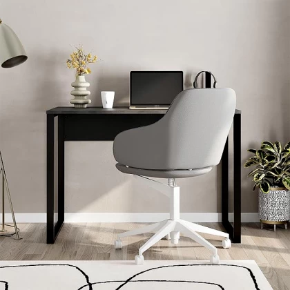 Γραφείο εργασίας Inna Megapap χρώμα γκρι ρετρό - silky black 110x60x75εκ. Γραφείο εργασίας Inna Megapap χρώμα γκρι ρετρό - silky black 110x60x75εκ.