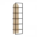 Βιβλιοθήκη Archy Megapap χρώμα sapphire oak 53x31,7x180εκ.