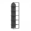 Βιβλιοθήκη Archy Megapap χρώμα γκρι ρετρό 53x31,7x180εκ.