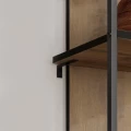 Βιβλιοθήκη Archy Megapap χρώμα ανοιχτό καρυδί 53x31,7x180εκ.