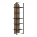 Βιβλιοθήκη Archy Megapap χρώμα ανοιχτό καρυδί 53x31,7x180εκ.