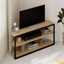 Έπιπλο τηλεόρασης γωνιακό Echo Megapap χρώμα sapphire oak 98x37x45εκ.