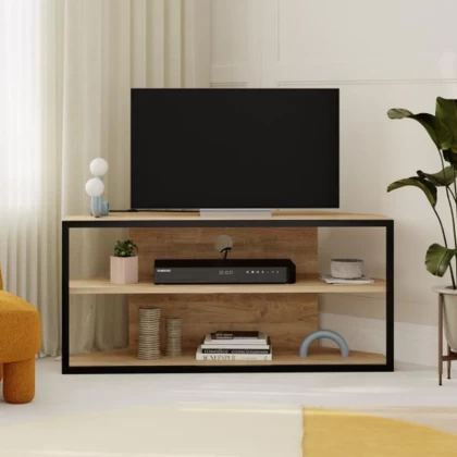 Έπιπλο τηλεόρασης γωνιακό Echo Megapap χρώμα sapphire oak 98x37x45εκ. Έπιπλο τηλεόρασης γωνιακό Echo Megapap χρώμα sapphire oak 98x37x45εκ.