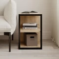 Τραπεζάκι βοηθητικό - Κομοδίνο Echo Megapap χρώμα sapphire oak 30x42x45εκ.