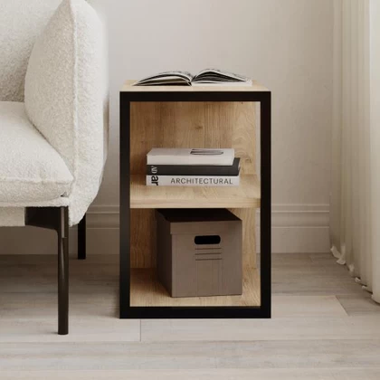 Τραπεζάκι βοηθητικό - Κομοδίνο Echo Megapap χρώμα sapphire oak 30x42x45εκ. Τραπεζάκι βοηθητικό - Κομοδίνο Echo Megapap χρώμα sapphire oak 30x42x45εκ.