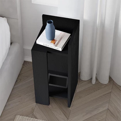 Κομοδίνο Elos Megapap δεξί χρώμα black wood 25x27x60εκ. Κομοδίνο Elos Megapap δεξί χρώμα black wood 25x27x60εκ.