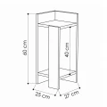 Κομοδίνο Elos Megapap δεξί χρώμα travertine 25x27x60εκ.