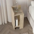 Κομοδίνο Elos Megapap αριστερό χρώμα travertine 25x27x60εκ.