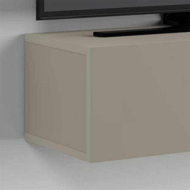 Έπιπλο τηλεόρασης επιτοίχιο Francy Megapap χρώμα sandstone 135x31,7x25εκ.