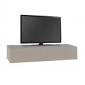 Έπιπλο τηλεόρασης επιτοίχιο Francy Megapap χρώμα sandstone 135x31,7x25εκ.