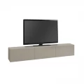 Έπιπλο τηλεόρασης επιτοίχιο Francy Megapap χρώμα sandstone 180x30x30εκ.