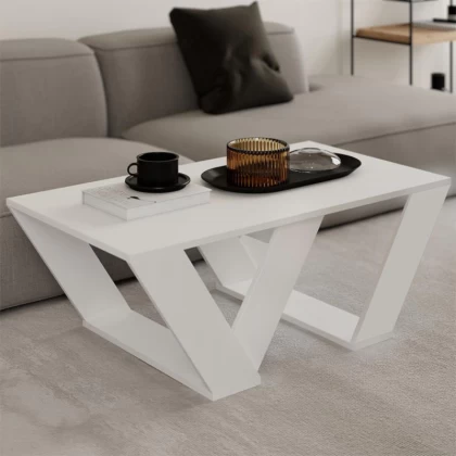 Τραπεζάκι σαλονιού Pipra Megapap χρώμα λευκό 110x60x40εκ. Τραπεζάκι σαλονιού Pipra Megapap χρώμα λευκό 110x60x40εκ.