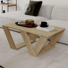 Τραπεζάκι σαλονιού Pipra Megapap χρώμα sapphire oak 110x60x40εκ.