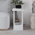 Τραπεζάκι βοηθητικό Tasos Megapap χρώμα λευκό 30x30x50,3εκ.