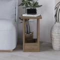 Τραπεζάκι βοηθητικό Tasos Megapap χρώμα sepet oak 30x30x50,3εκ.