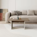 Τραπεζάκι σαλονιού Pietra Megapap χρώμα sepet oak - sandstone 100x60x41,8εκ.
