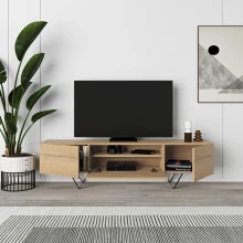Έπιπλο τηλεόρασης Jacomen Megapap χρώμα sapphire oak 160x35x43εκ.