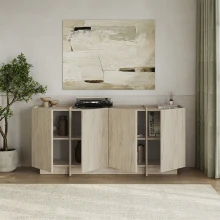 Μπουφές Dorma Megapap χρώμα travertine 180x45x80,2εκ.