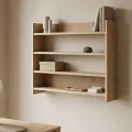 Ραφιέρα τοίχου Lane Megapap χρώμα sapphire oak 85x15x66εκ.