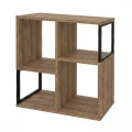 Βιβλιοθήκη Bolton Megapap χρώμα ανοιχτό καρυδί 62x22x62εκ.