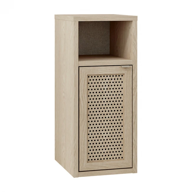 Κομοδίνο Inca Megapap χρώμα light oak 25,2x32x60εκ.