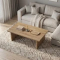 Τραπεζάκι σαλονιού Loana Megapap χρώμα καρυδί Ud 120x70x40εκ.