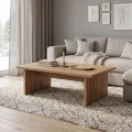 Τραπεζάκι σαλονιού Loana Megapap χρώμα καρυδί Ud 120x70x40εκ.