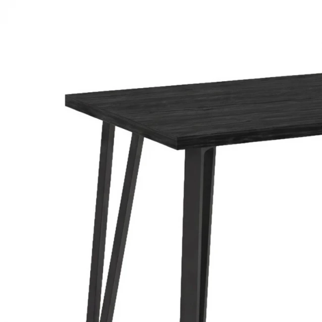 Τραπέζι Xana Megapap χρώμα black wood 120x70x77,5εκ.