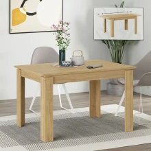 Τραπέζι Tolmen Megapap επεκτεινόμενο χρώμα sapphire oak 120/170x80x75εκ.