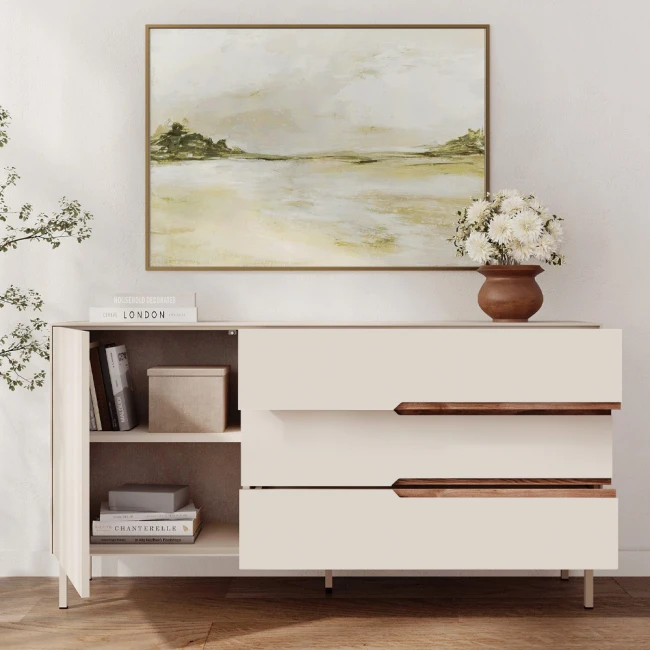 Μπουφές Arch Megapap χρώμα sandstone 150x40x78,4εκ.