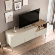 Έπιπλο τηλεόρασης Cailin Megapap χρώμα sandstone - sepet oak 140x41,8x55εκ.