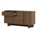 Μπουφές Capri Megapap χρώμα καρυδί milano 146x45x76,5εκ.
