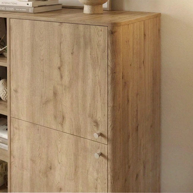 Μπουφές Colia Megapap χρώμα sepet oak 85x44x120,4εκ.