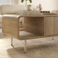 Τραπεζάκι σαλονιού Colia Megapap χρώμα sepet oak 90x60x40,4εκ.