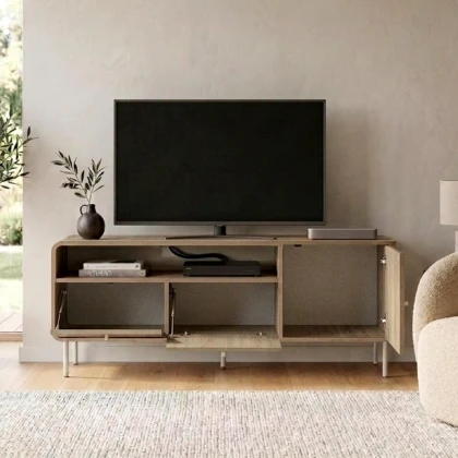 Έπιπλο τηλεόρασης Colia Megapap χρώμα sepet oak 140,3x34x55,7εκ.