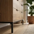 Συρταριέρα Mars Megapap χρώμα καρυδί Ud 140x45x83,5εκ.