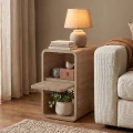 Τραπεζάκι βοηθητικό - Κομοδίνο Rovel Megapap χρώμα sepet oak 30x39x50,5εκ.