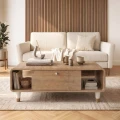 Τραπεζάκι σαλονιού Doro Megapap χρώμα sepet oak 100x60x34,6εκ.