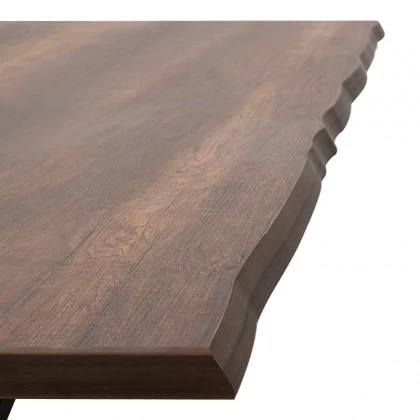 Τραπέζι Walter Megapap Mdf - μεταλλικό χρώμα καρυδί 140x80x75εκ. Τραπέζι Walter Megapap Mdf - μεταλλικό χρώμα καρυδί 140x80x75εκ.
