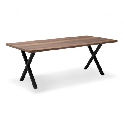 Τραπέζι Jeremy Megapap Mdf - μεταλλικό χρώμα καρυδί 200x100x75εκ. Τραπέζι Jeremy Megapap Mdf - μεταλλικό χρώμα καρυδί 200x100x75εκ.