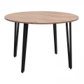 Τραπέζι Zeno Megapap χρώμα ακακίας Ø110x73,5εκ.