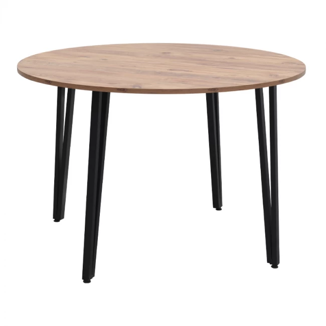 Τραπέζι Zeno Megapap χρώμα ακακίας Ø110x73,5εκ.