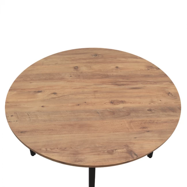 Τραπέζι Zeno Megapap χρώμα ακακίας Ø110x73,5εκ.