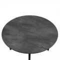 Τραπέζι Zeno Megapap χρώμα σκούρο γκρι σκυροδέματος Ø110x73,5εκ.